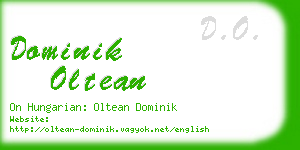 dominik oltean business card